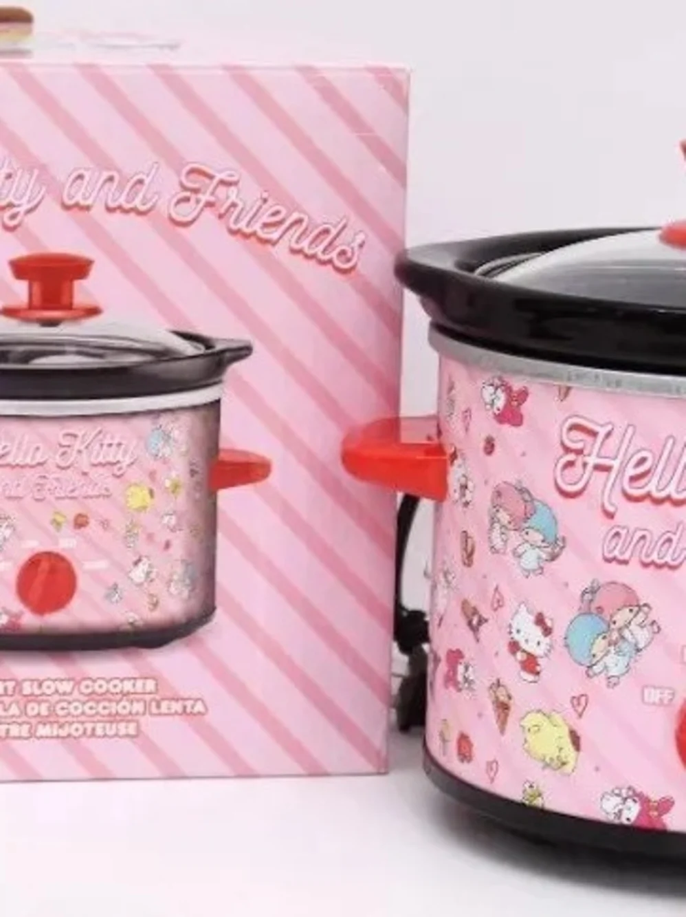 Sanrio Pink & Red Hello Kitty Mini Slow Cooker